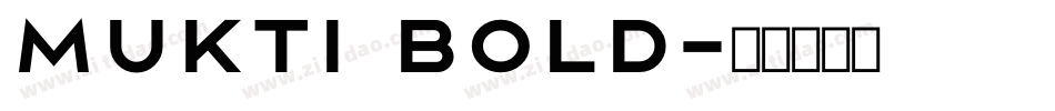 Mukti Bold字体转换